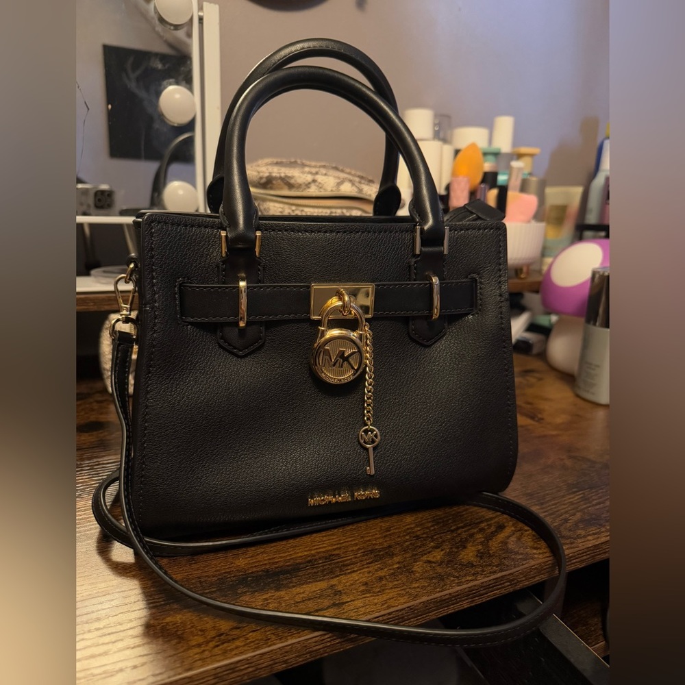 Michael Kors Black Leather Handbag